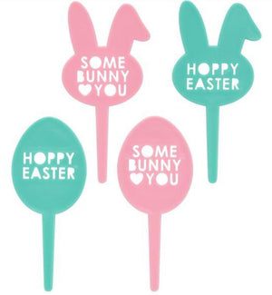 Some Bunny Loves You DecoPics® 4 PCS - Sweet Life Cake Supply