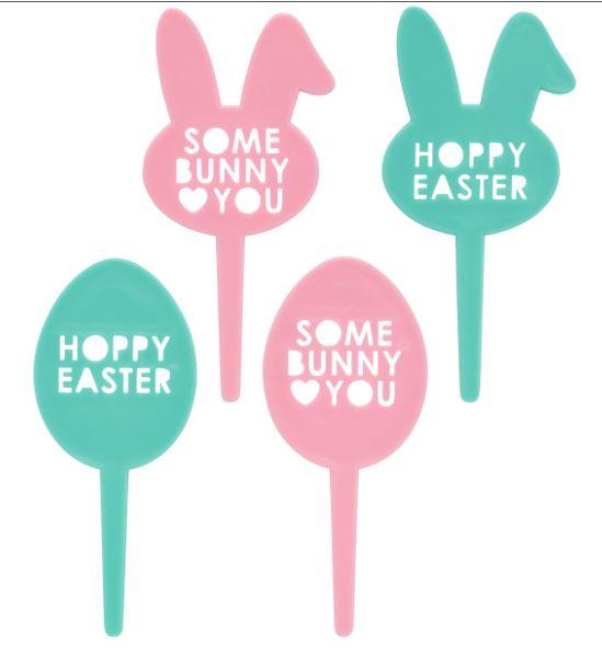 Some Bunny Loves You DecoPics® 4 PCS - Sweet Life Cake Supply