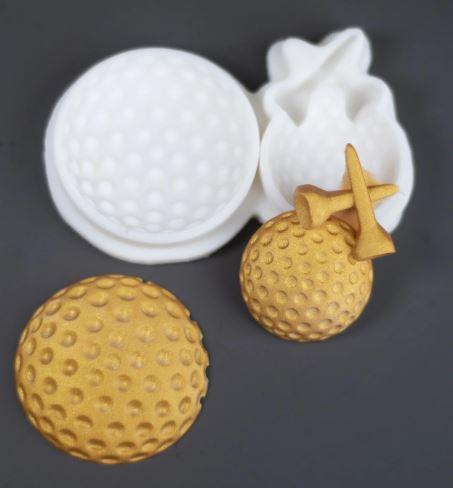 Silicone Mold Golf Ball and Tee