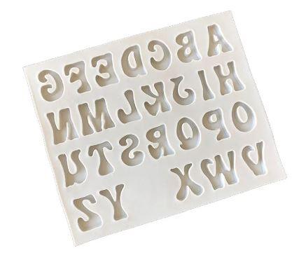 Silicone Mold Upper Case Groovy Letter* - Sweet Life Cake Supply
