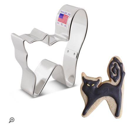 Cookie Cutter Halloween Cat 3 1/8"