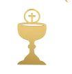 Acrylic Gold Chalice Cake Topper Layon - Sweet Life Cake Supply