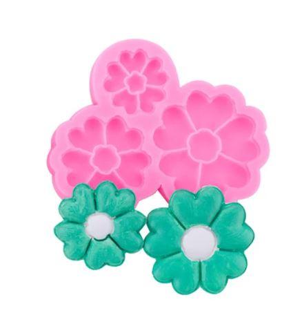 Silicone Mold Flower 3pcs