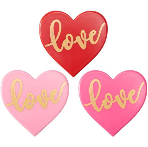 Love Acrylic Layon Heart Topper 1pcs - Sweet Life Cake Supply