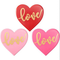 Love Acrylic Layon Heart Topper 1pcs - Sweet Life Cake Supply