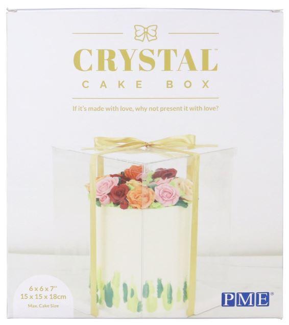 CRYSTAL CAKE BOX - 6 INCH (15CM)*