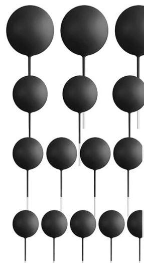 Black Ball Cake Topper