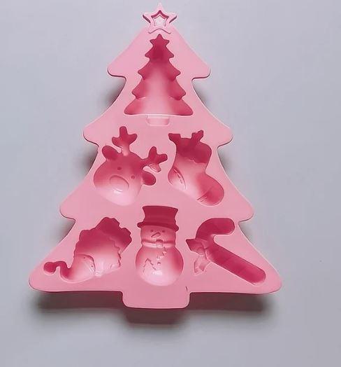 Silicone Mold Christmas Asst. 6pcs - Sweet Life Cake Supply