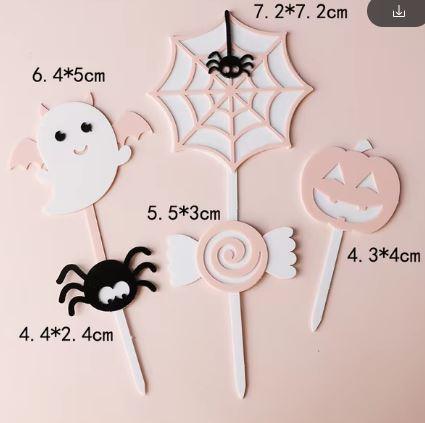 Cute Assorted Halloween Toppers 5PCS