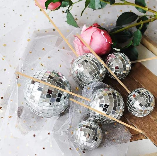 Disco Ball Cake Topper