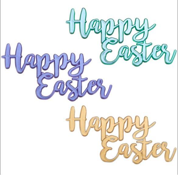 Happy Easter Gemstone Layon 1 PCS - Sweet Life Cake Supply