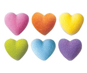 Dec On Rainbow Heart Charms Assortment Decorations 6pcs - Sweet Life Cake Supply