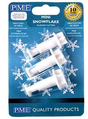 PLUNGER CUTTER - S/M/L MINI SNOWFLAKE SET OF 3*