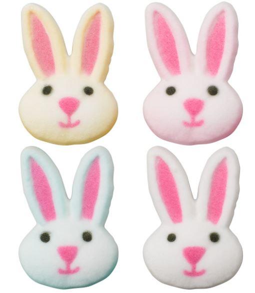 Bunny Head Assortment Dec-Ons® Decorations 4 PCS