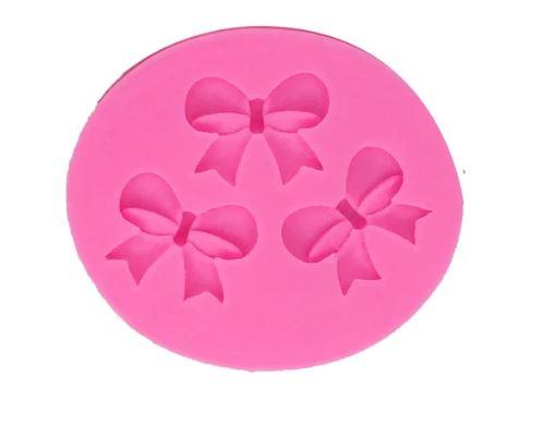Silicone Mold Mini Bow 3 Cavity - Sweet Life Cake Supply