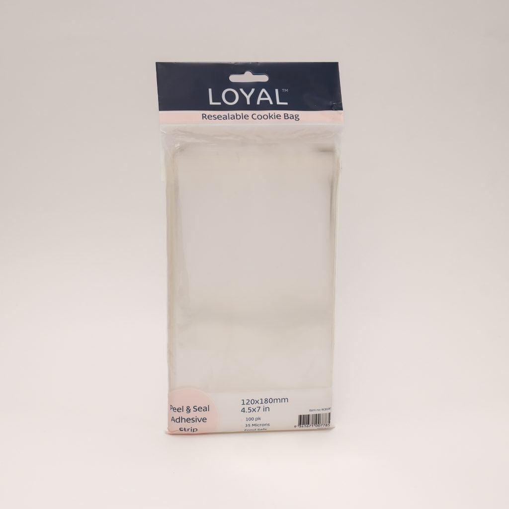 Loyal Resealable Cookie Bag 120x180mm 100pk - Sweet Life Cake Supply