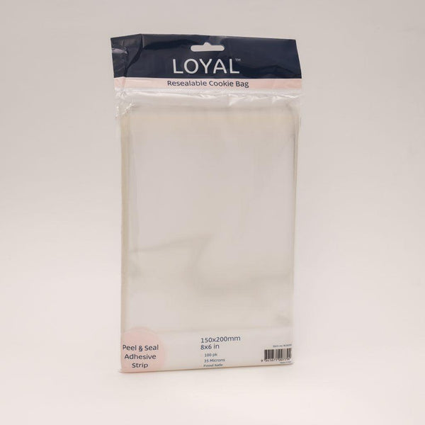 Loyal Resealable Cookie Bag 150x200mm 100pk - Sweet Life Cake Supply