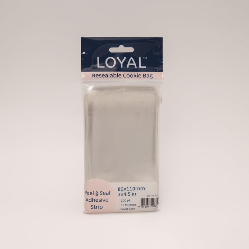 Loyal Resealable Cookie Bag 80x110mm 100pk