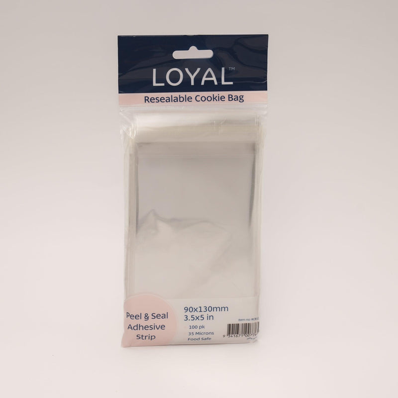 Loyal Resealable Cookie Bag 90x130mm 100pk