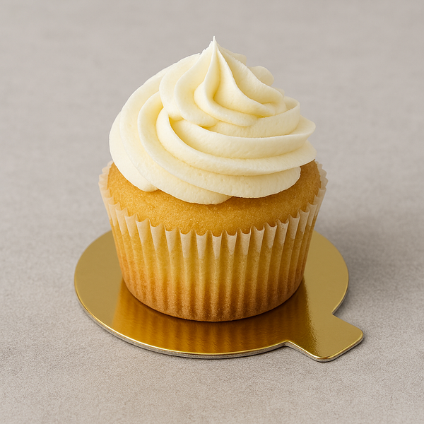 4" Gold/ Silver Round Cake Plate with Tab