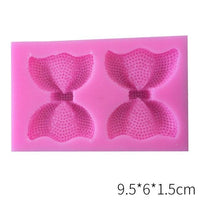 Silicone Mold Medium Jeweled Bow 2 Cavity* - Sweet Life Cake Supply