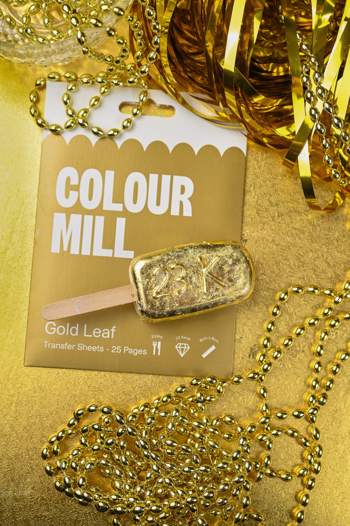 Colour Mill Gold Leaf Transfer Sheets (5 Pages) - Sweet Life Cake Supply