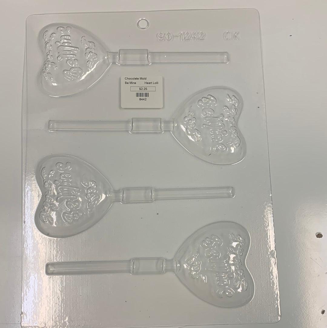 Chocolate Lollipop Mold Be Mine - Sweet Life Cake Supply