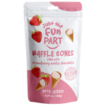 Just The Fun Part Cones Strawberry White Chocolate