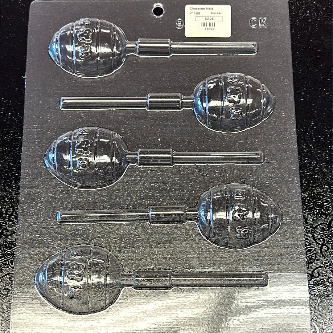 Chocolate Lollipop Mold Decorated Egg - Sweet Life Cake Supply