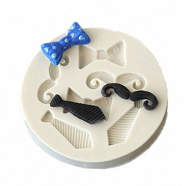 Silicone Mold Mustache and Ties 6 Cavity* - Sweet Life Cake Supply