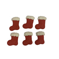 Royal Icing Mini Stocking 6pcs - Sweet Life Cake Supply
