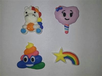 Royal Icing Toppers Unicorn Assortment 4 PCS - Sweet Life Cake Supply