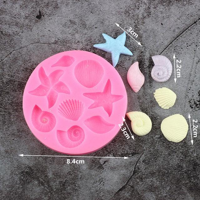 Silicone Mold Seashell Assortment 8pcs* - Sweet Life Cake Supply