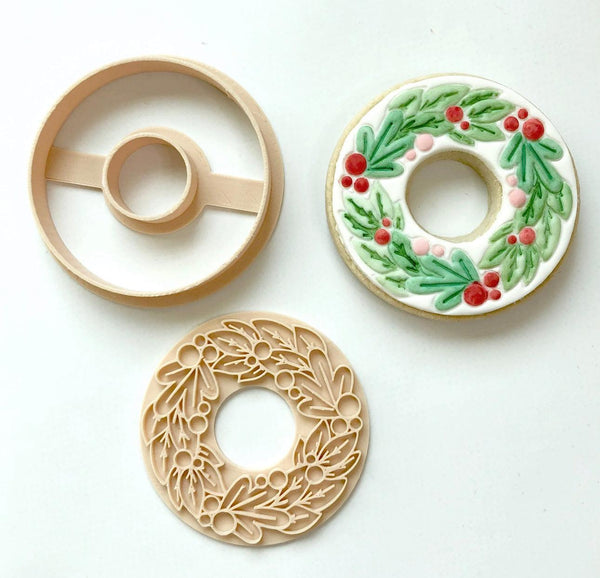 Little Biskut Cutter Set Christmas Wreath - Sweet Life Cake Supply