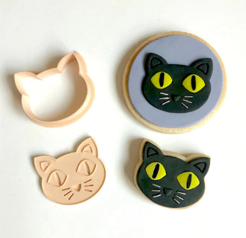 Little Biskut Cutter Set Black Cat Stamp & Cutter - Sweet Life Cake Supply