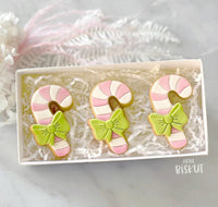 Little Biskut Cutter Set Candy Cane Cutter & Embosser Mini - Sweet Life Cake Supply