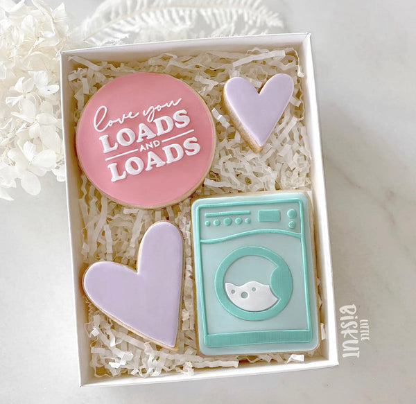 Little Biskut Cutter Set Washing Machine Cutter & Embosser - Sweet Life Cake Supply