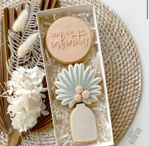 Little Biskut Cutter Set Palm Vase Cutter & Embosser - Sweet Life Cake Supply