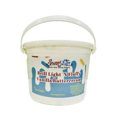 Brill Light N' Fluffy Vanilla Buttercream 3.5lbs - Sweet Life Cake Supply