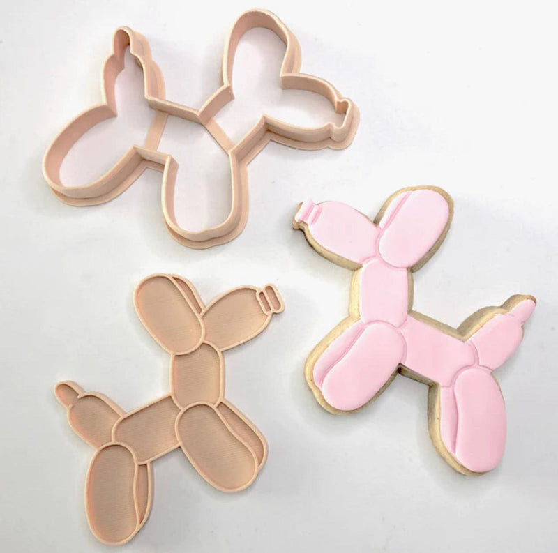 Little Biskut Cutter Set Balloon Dog Stamp & Cutter - Sweet Life Cake Supply