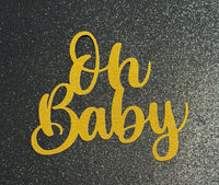 Oh Baby Gold Cake Layon