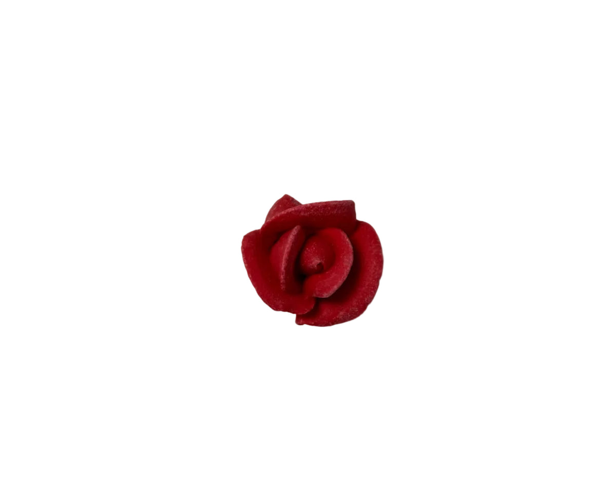 Royal Icing Red Roses 6 Pack