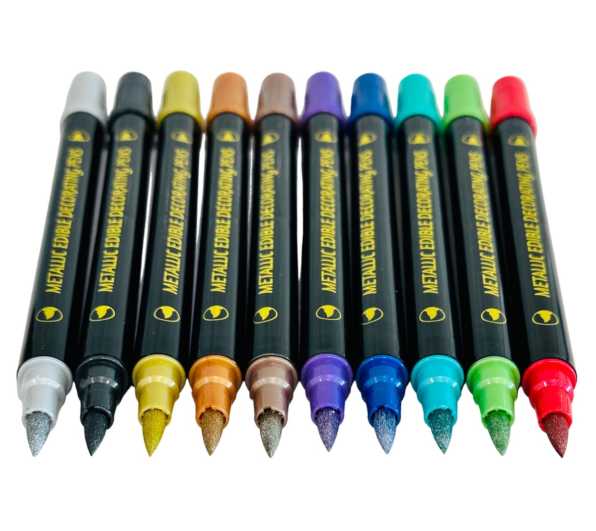 Metallic Dual Tipped Food Markers Set of 10 - Sweet Life Cake Supply