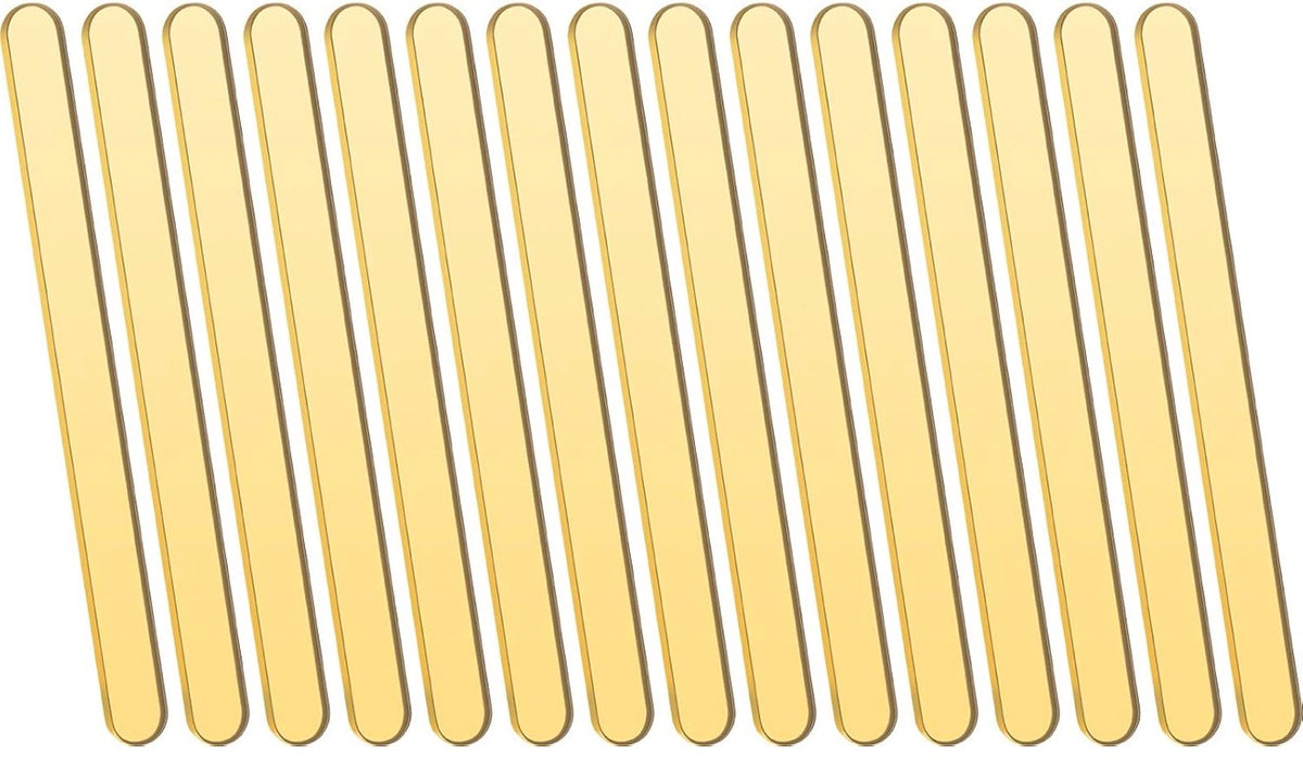 Gold Acrylic Popsicle Sticks 10pk