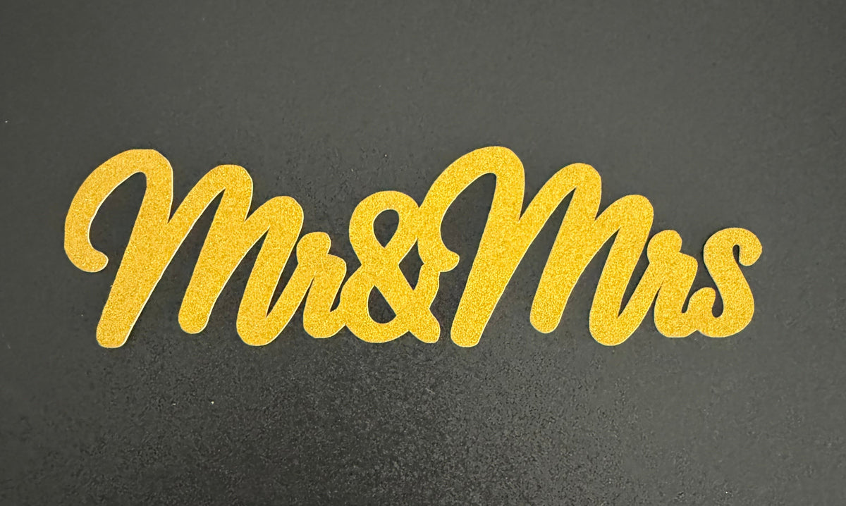 Mr. & Mrs. Gold Topper Style 2