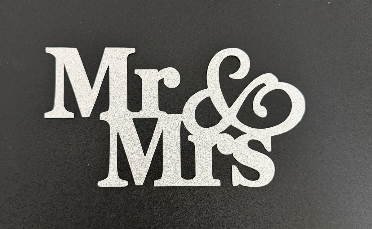 Mr. & Mrs. Silver Topper Style 3