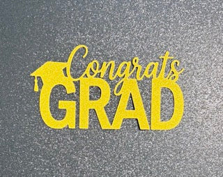 Congrats Grad Gold Layon or Topper