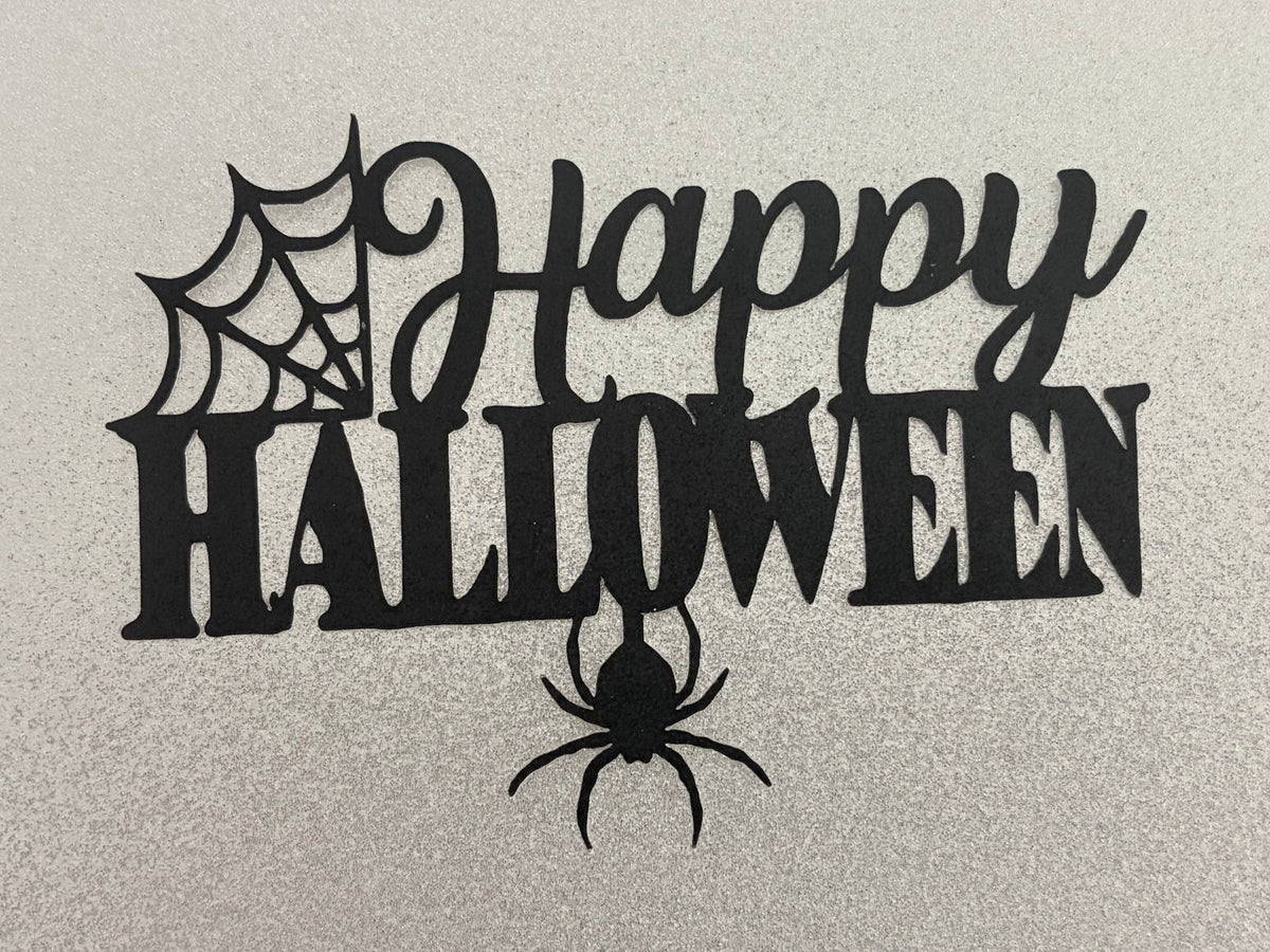 Happy Halloween Spider Layon or Topper