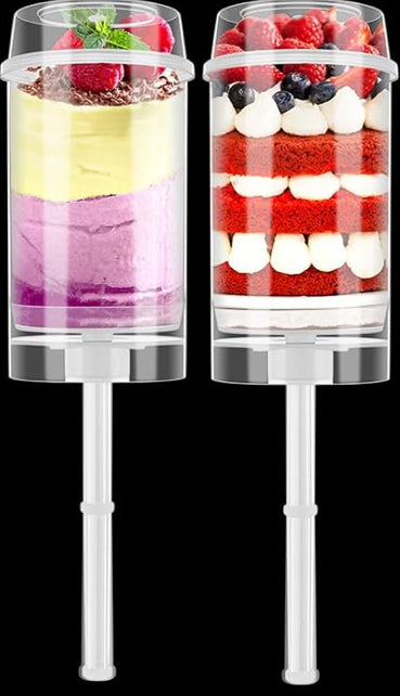 Cake Push Up Pop Containers with Lids