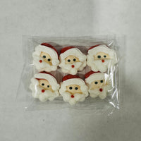 Royal Icing Mini Santa Face 6pcs